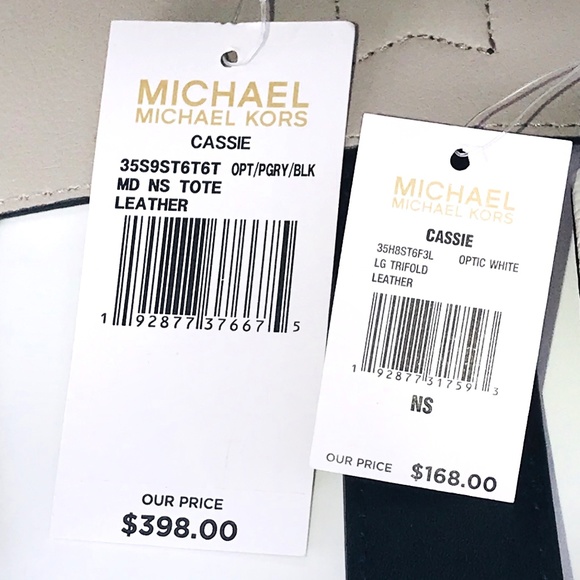 2PCS Michael Kors Cassie Medium NS Tote Wallet Set - Picture 8 of 8